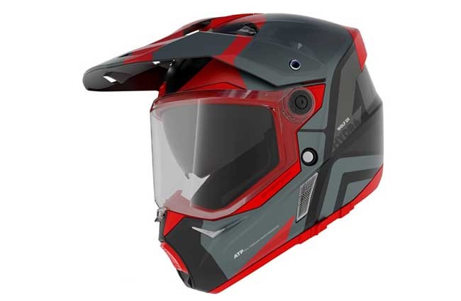 Casca adventure/touring/off road Axxis Wolf DS Hydra B5 rosu mat